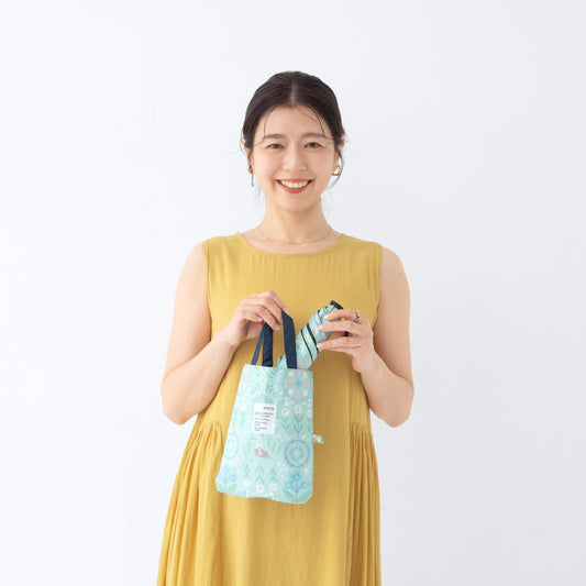 花紋・海獺|遮光・隔熱 輕量|晴雨兩用 摺傘 50cm(附手提袋)