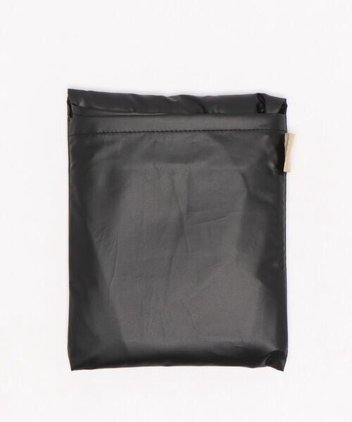 392plusm PU muji ecobag BIG ブラック ポケット収納時