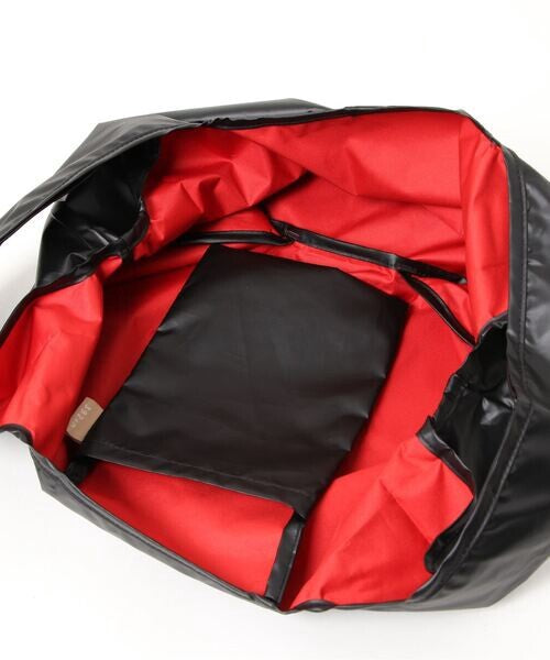 392plusm PU muji ecobag mini ブラック 内側 バイカラー