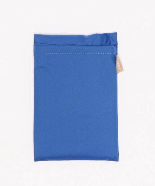 392plusm PU muji ecobag mini ブルー ポケット収納時