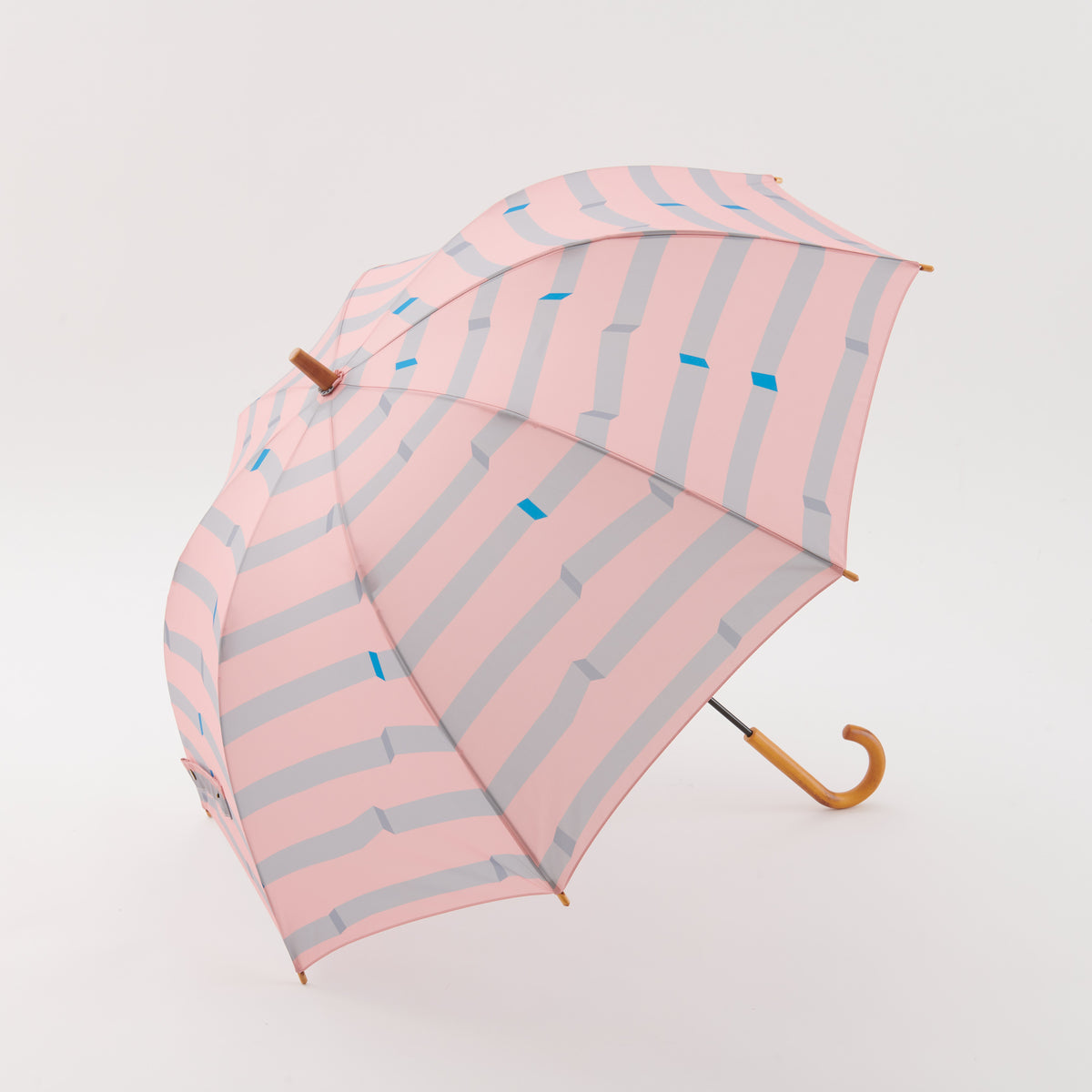392plusm トリック 長傘 60cm ピンク 斜め