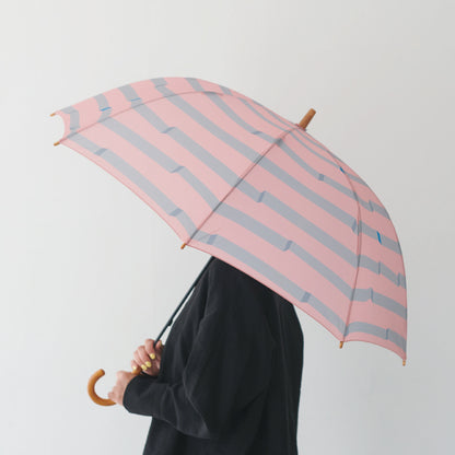 392plusm トリック 長傘 60cm ピンク 着用イメージ