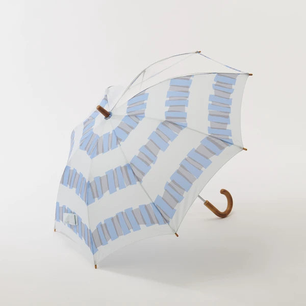 392plusm S33101 cellophane キッズ雨傘45cm ブルー 開いた全体