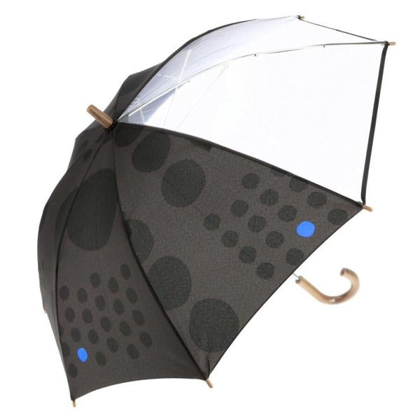 392plusm maru kids45 キッズ雨傘 45cm ブラック 前面
