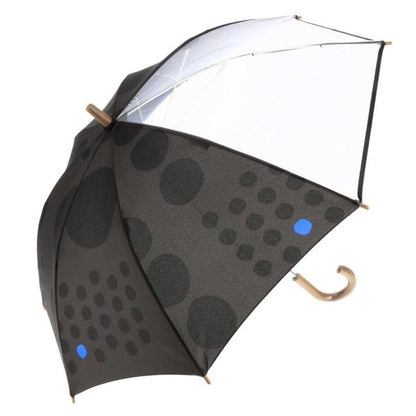 392plusm maru kids45 キッズ雨傘 45cm ブラック 前面