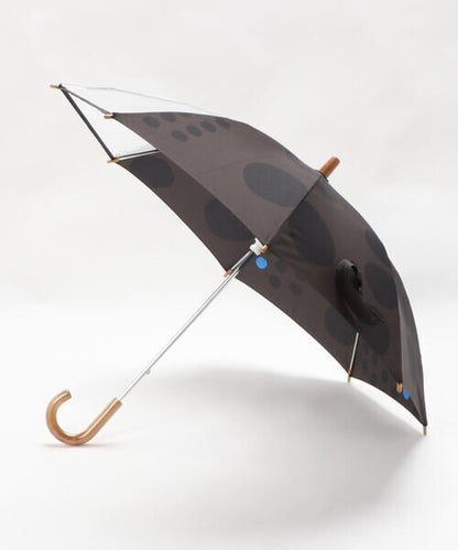 392plusm maru kids45 キッズ雨傘 45cm ブラック 側面
