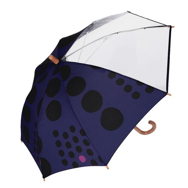 392plusm maru kids45 キッズ雨傘 45cm ネイビー