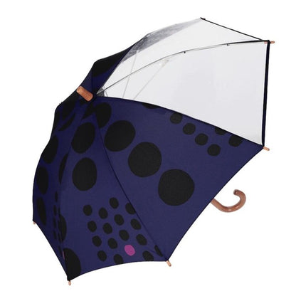 392plusm maru kids45 キッズ雨傘 45cm ネイビー