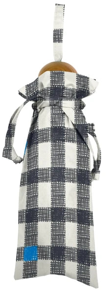 392plusm | gingham e-mini 折りたたみ雨傘 50cm | S41004 ブラック