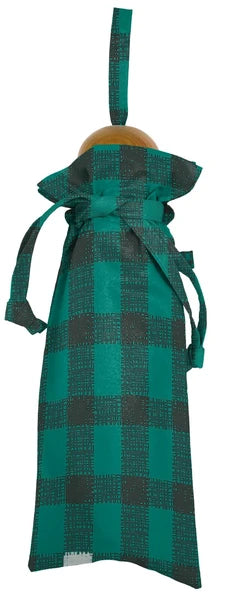 392plusm | gingham e-mini 折りたたみ雨傘 50cm | S41004 グリーン