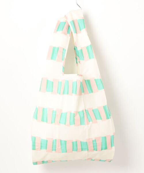 392plusm cellophane eco bag Big ピンク 全体