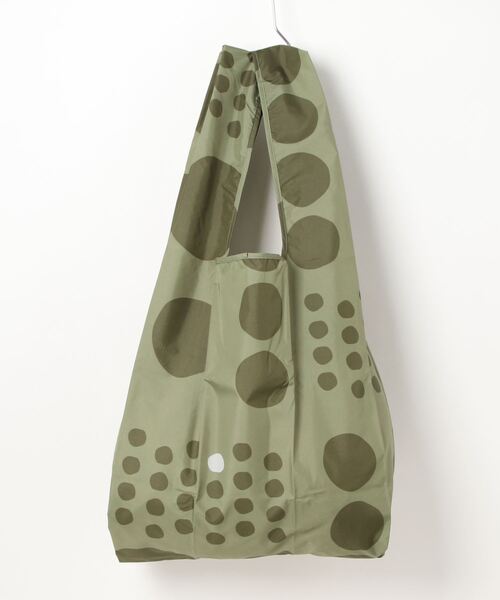 392plusm ECO Bag BIG maru カーキ 全体