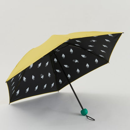 392plusm softcream イエロー 内側ソフトクリーム柄