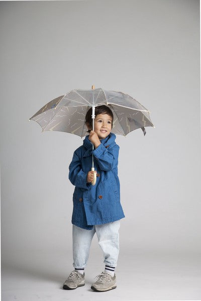 by cutty Thunder kids キッズ長傘 グレー 使用イメージ