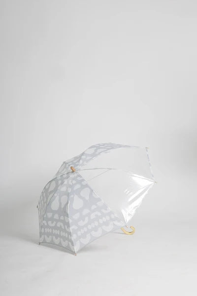 392plusm MK498400 透明窓付き子供雨傘45cm オフ白・スタジオ商品単体
