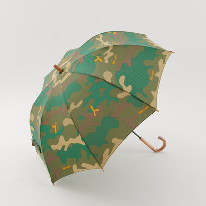 392plusm カモフラージュ柄 長傘 60cm グリーン
