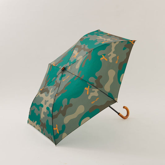 392plusm camouflage topless 50 折りたたみ傘 グリーン