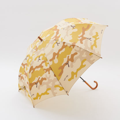 392plusm カモフラージュ柄 ジャンプ長傘 65cm ベージュ