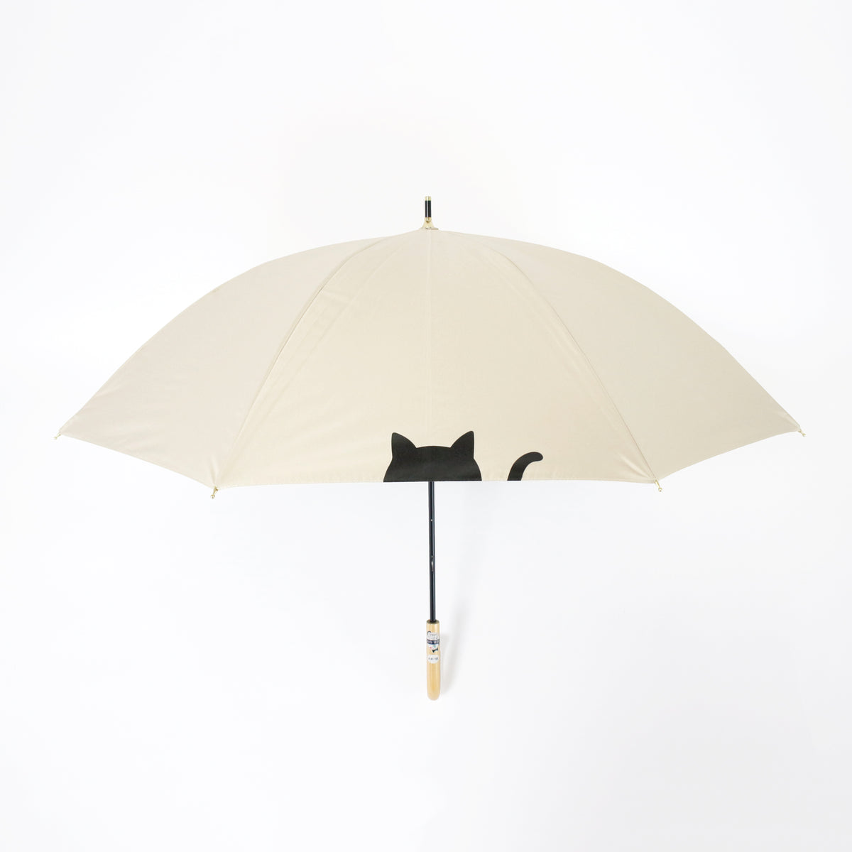 傘と猫 25SS Ver.｜遮光・遮熱 手開き｜晴雨兼用 長傘 50cm