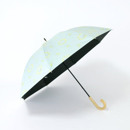 ミモザリース｜遮光・遮熱 手開き｜晴雨兼用 長傘 50cm