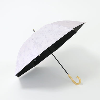 スケッチチューリップ｜遮光・遮熱 手開き｜晴雨兼用 長傘 50cm