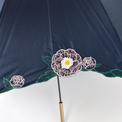ラナンキュラス｜遮光・遮熱 手開き｜晴雨兼用 長傘 55cm