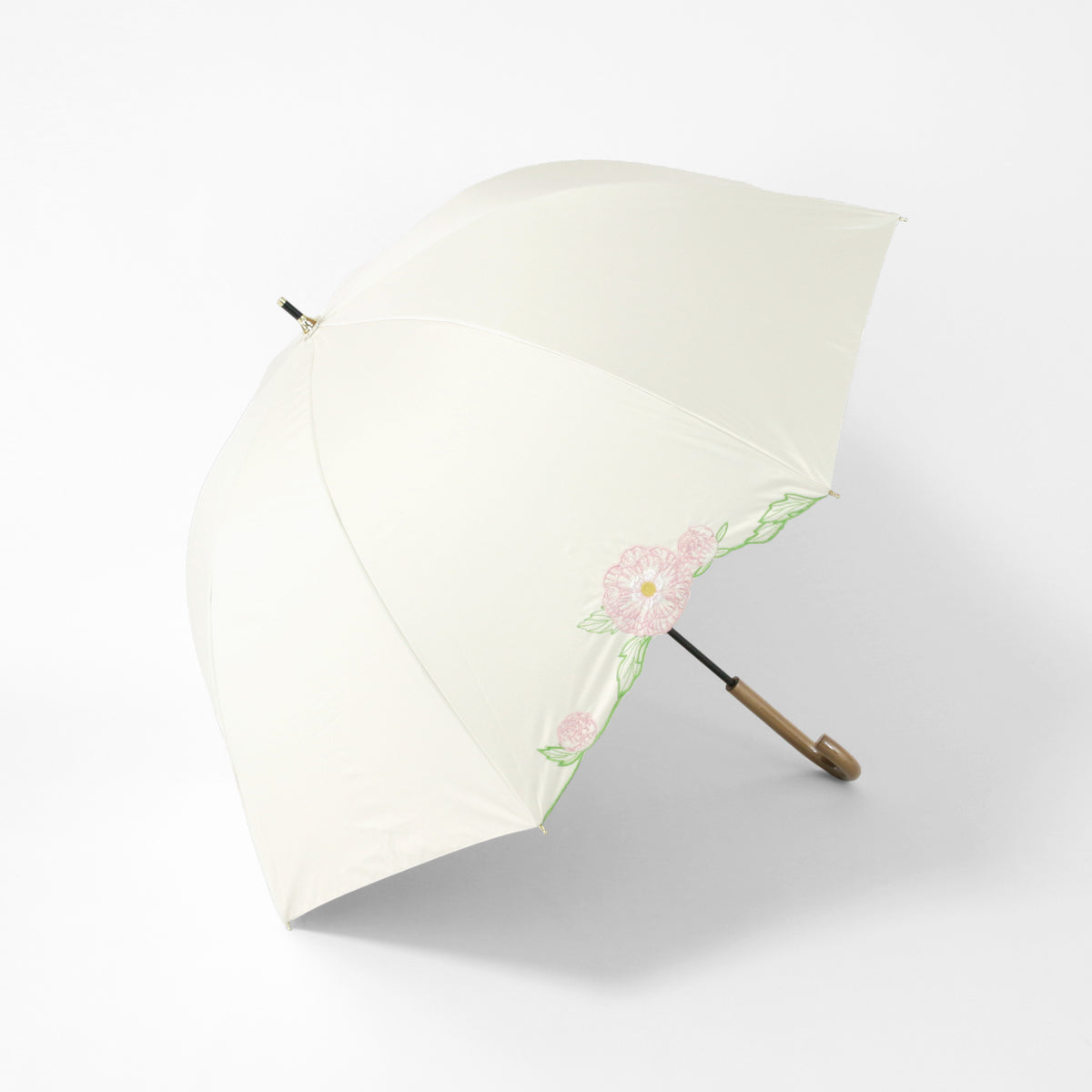 ラナンキュラス｜遮光・遮熱 手開き｜晴雨兼用 長傘 55cm