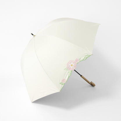 ラナンキュラス｜遮光・遮熱 手開き｜晴雨兼用 長傘 55cm