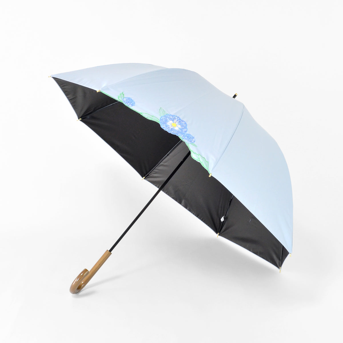ラナンキュラス｜遮光・遮熱 手開き｜晴雨兼用 長傘 55cm