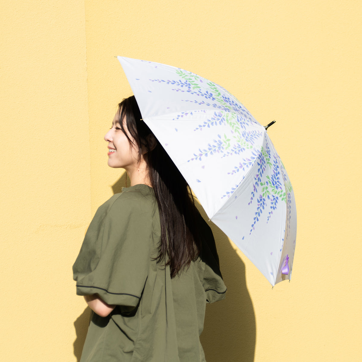 ウィステリア｜遮光・遮熱 手開き｜晴雨兼用 長傘 50cm