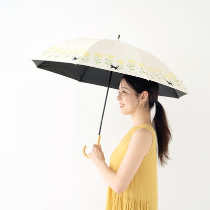 nanohana（ナノハナ）｜遮光・遮熱 手開き｜晴雨兼用 長傘 50cm