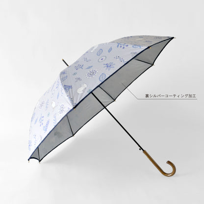 kasvi＆CAT｜遮光 ジャンプ｜晴雨兼用 長傘 60cm