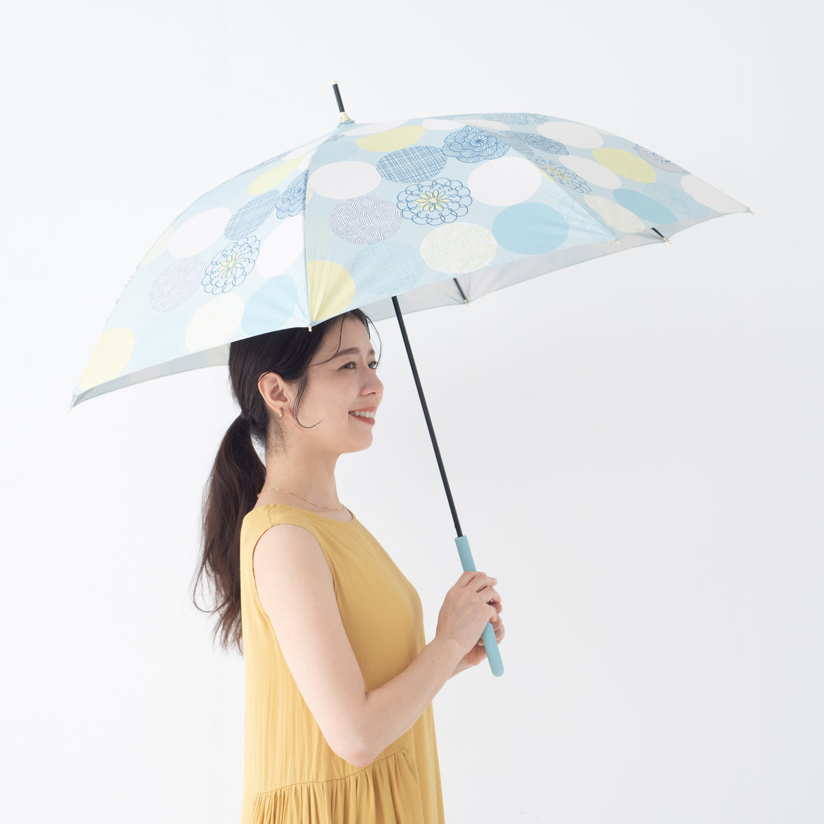 pallokuosi＆kissa｜遮光・遮熱 ジャンプ｜晴雨兼用 長傘 60cm