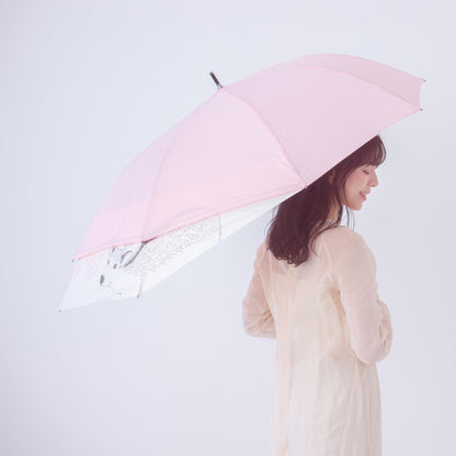 鹿と桜｜バックスライド・ジャンプ長傘 60cm