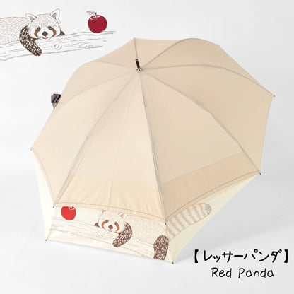 レッサーパンダ｜バックスライド・ジャンプ長傘 60cm