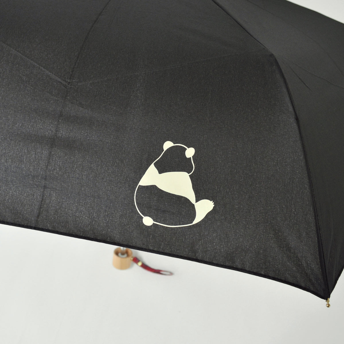 パンダ｜耐風折りたたみ傘 55cm（吸水トートバッグ付）