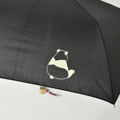 パンダ｜耐風折りたたみ傘 55cm（吸水トートバッグ付）