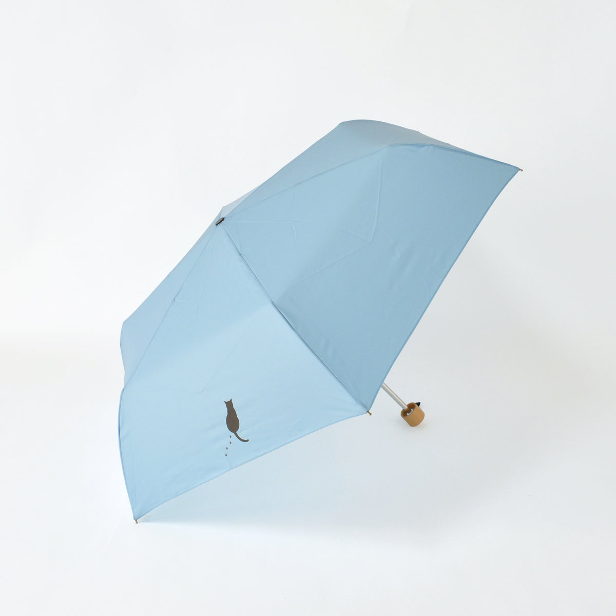 トラ猫｜耐風折りたたみ傘 55cm（吸水トートバッグ付）