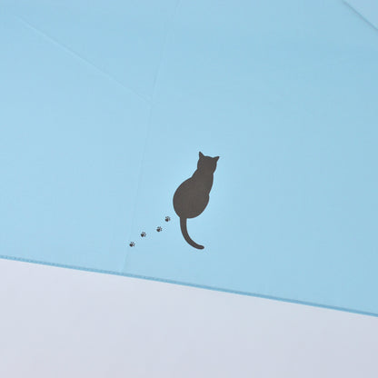 トラ猫｜耐風折りたたみ傘 55cm（吸水トートバッグ付）