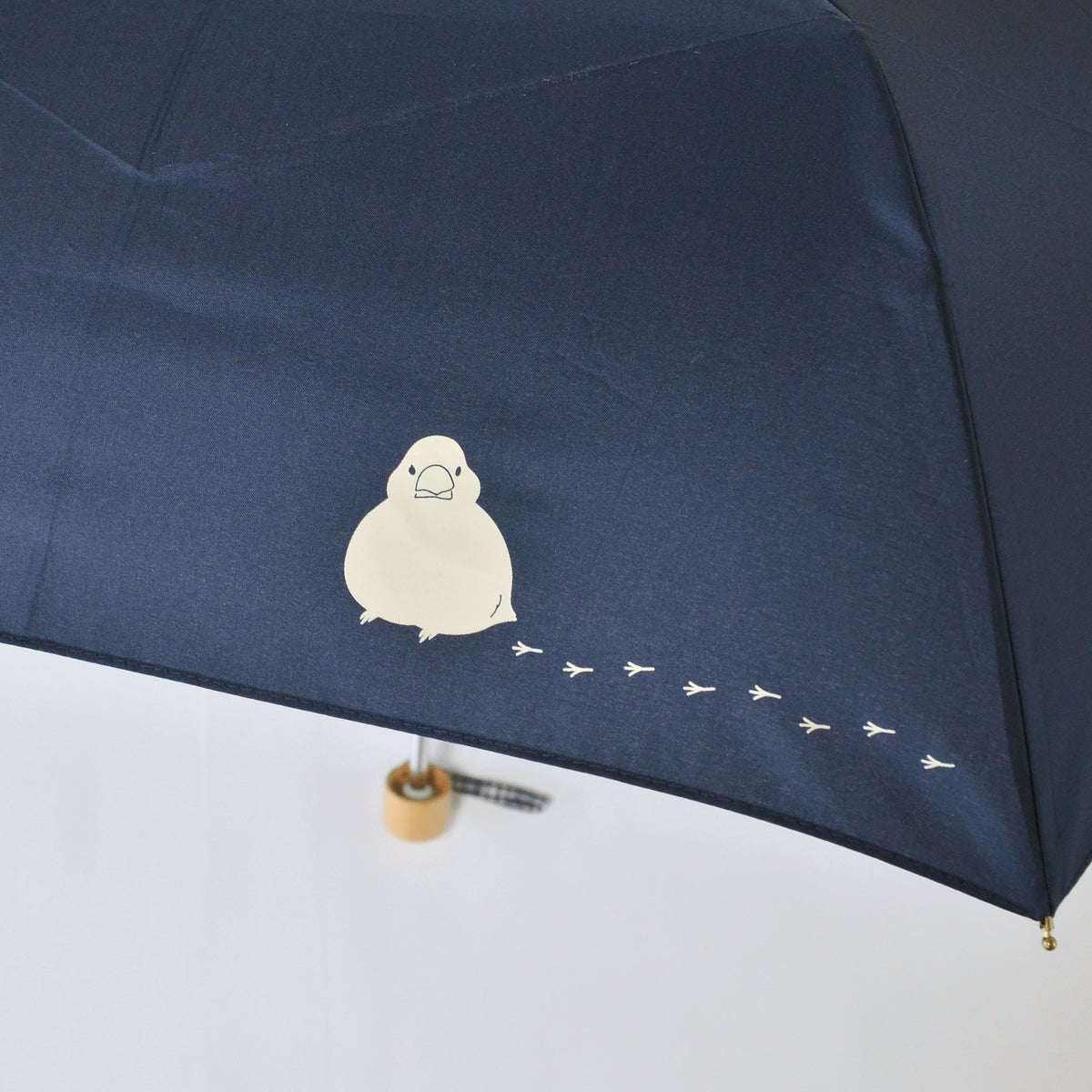 文鳥｜耐風折りたたみ傘 55cm（吸水トートバッグ付）