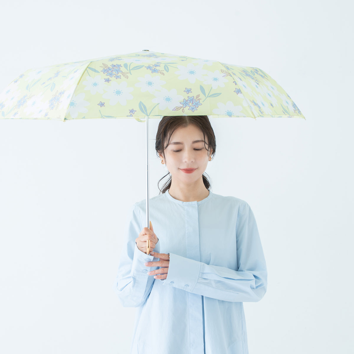 フルールブロンシュ｜耐風折りたたみ傘 55cm