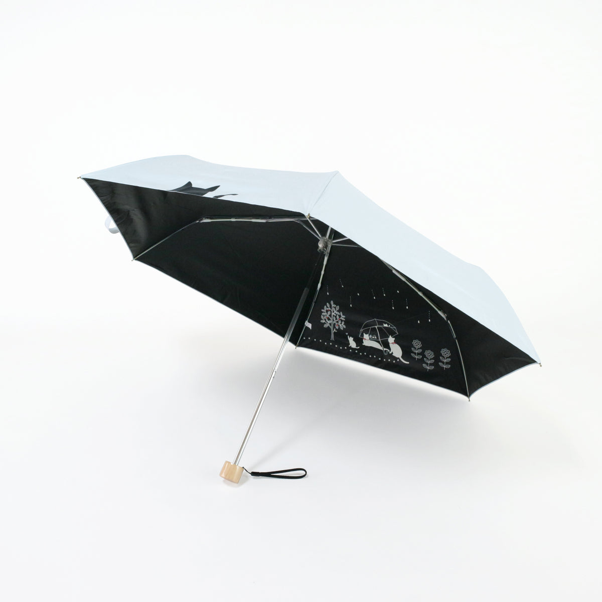 傘と猫 1st Edition｜遮光・遮熱｜晴雨兼用 折りたたみ傘 50cm
