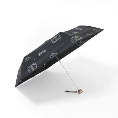 おでかけと猫｜遮光・遮熱｜晴雨兼用 折りたたみ傘 50cm
