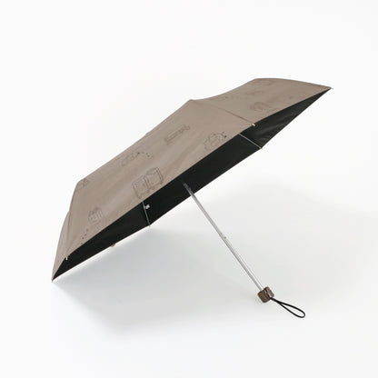 おでかけと猫｜遮光・遮熱｜晴雨兼用 折りたたみ傘 50cm