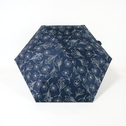 スケッチチューリップ｜遮光・遮熱｜晴雨兼用 折りたたみ傘 50cm