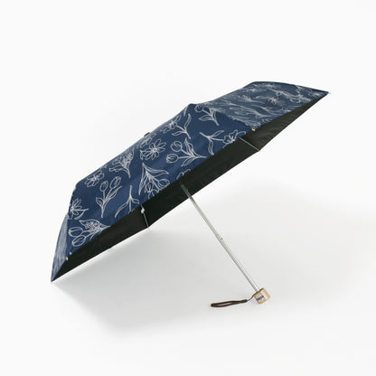 スケッチチューリップ｜遮光・遮熱｜晴雨兼用 折りたたみ傘 50cm