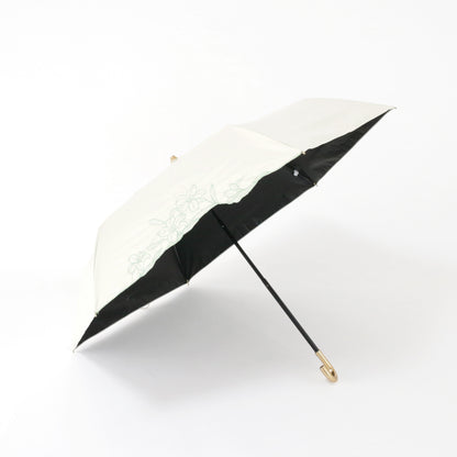 リリー刺繍｜遮光・遮熱｜晴雨兼用 折りたたみ傘 50cm