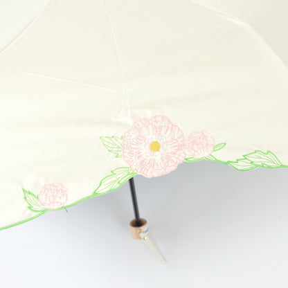 ラナンキュラス｜遮光・遮熱｜晴雨兼用 折りたたみ傘 50cm