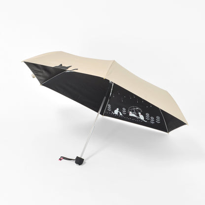 傘と猫 2nd Edition｜遮光・遮熱｜晴雨兼用 折りたたみ傘 50cm