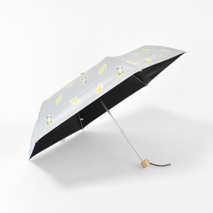 ミモザとスミレ｜遮光・遮熱｜晴雨兼用 折りたたみ傘 50cm